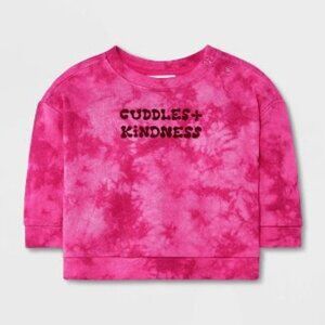 16. NWT Cat & jack Pink Tie Dye Crewneck Sweatshirt